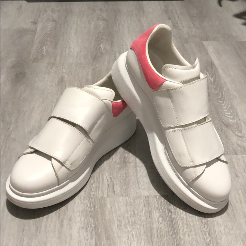 Alexander McQueen White Straps Oversized Sneakers